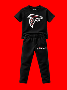 Black Atlanta Falconst-shirt and trouser set