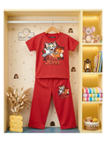 KIDS TOM AND JERRY PRINTED T-SHIRT AND TROUSER SET