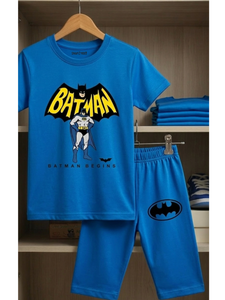 TRENDING BATMAN PRINTED KIDS T-SHIRT AND SHORT SET