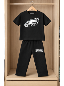 TRENDING EAGLE PRINT KIDS T-SHIRT AND TROUSER SET