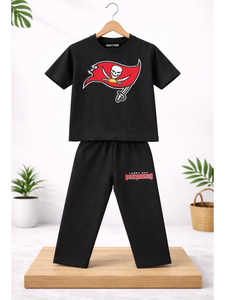 TRENDING TAMPA BAY BUCCANEERS PRINTED KIDS T-SHIRT AND TROUSER SET